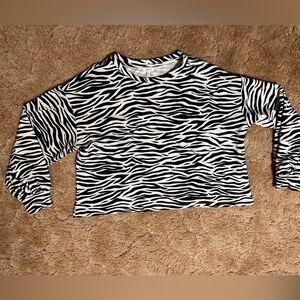 Candi’s Zebra Print Long Sleeve Shirt XXL